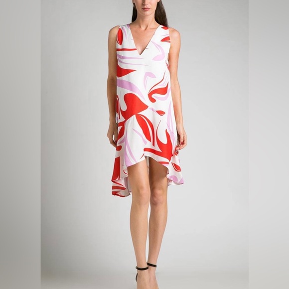 C/MEO Collective Floral sleeveless asymmetrical dress - Picture 2 of 10